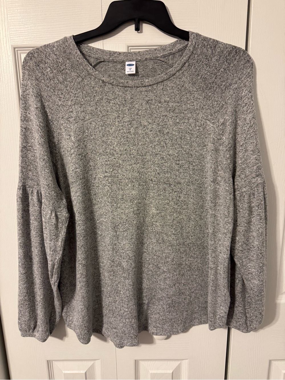 Old Navy Heather Gray Crewneck Long Sleeve Sweater